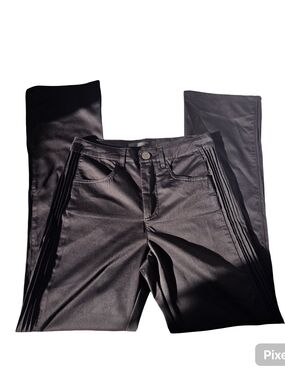 Simon Chang Black Skinny Jeans with Pintuck Side Detail